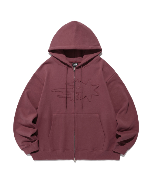 3STAR LOGO ZIP HOODIE_6colors(NG2EFUM480A)