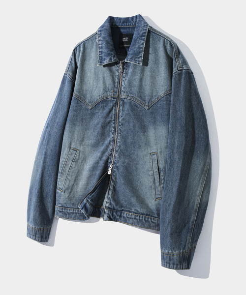 Джинсовка 2WAY в стиле вестерн_Indigo Gray