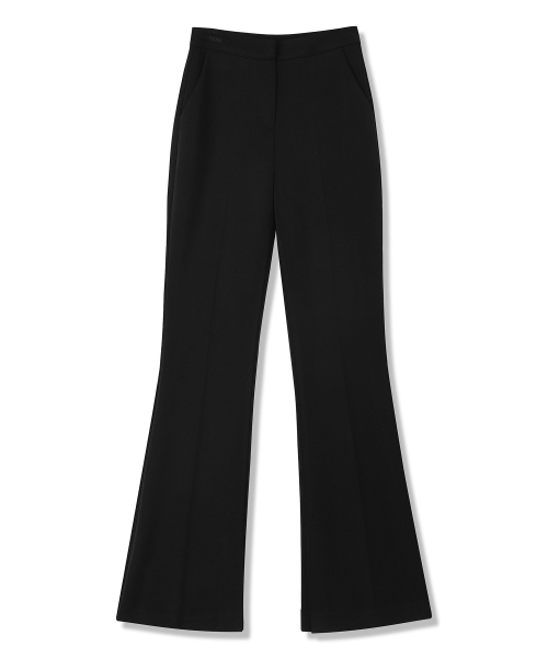 Jie Slender Slit Slacks BLACK