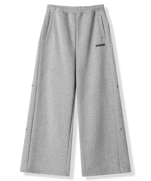 Snap Wide Pants - 3COL