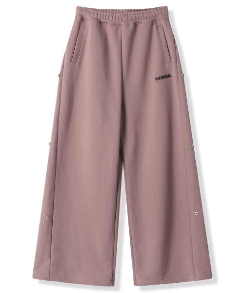 Snap Wide Pants - 3COL