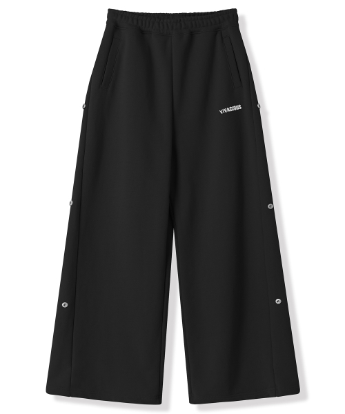 Snap Wide Pants - 3COL