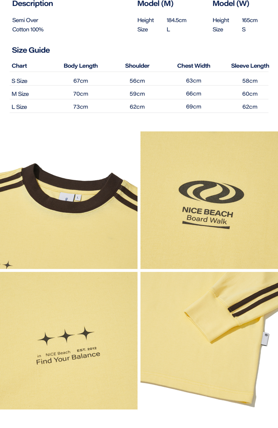 MUSINSA公式 | URBANDTYPE Football Jersey Long Sleeve_Yellow