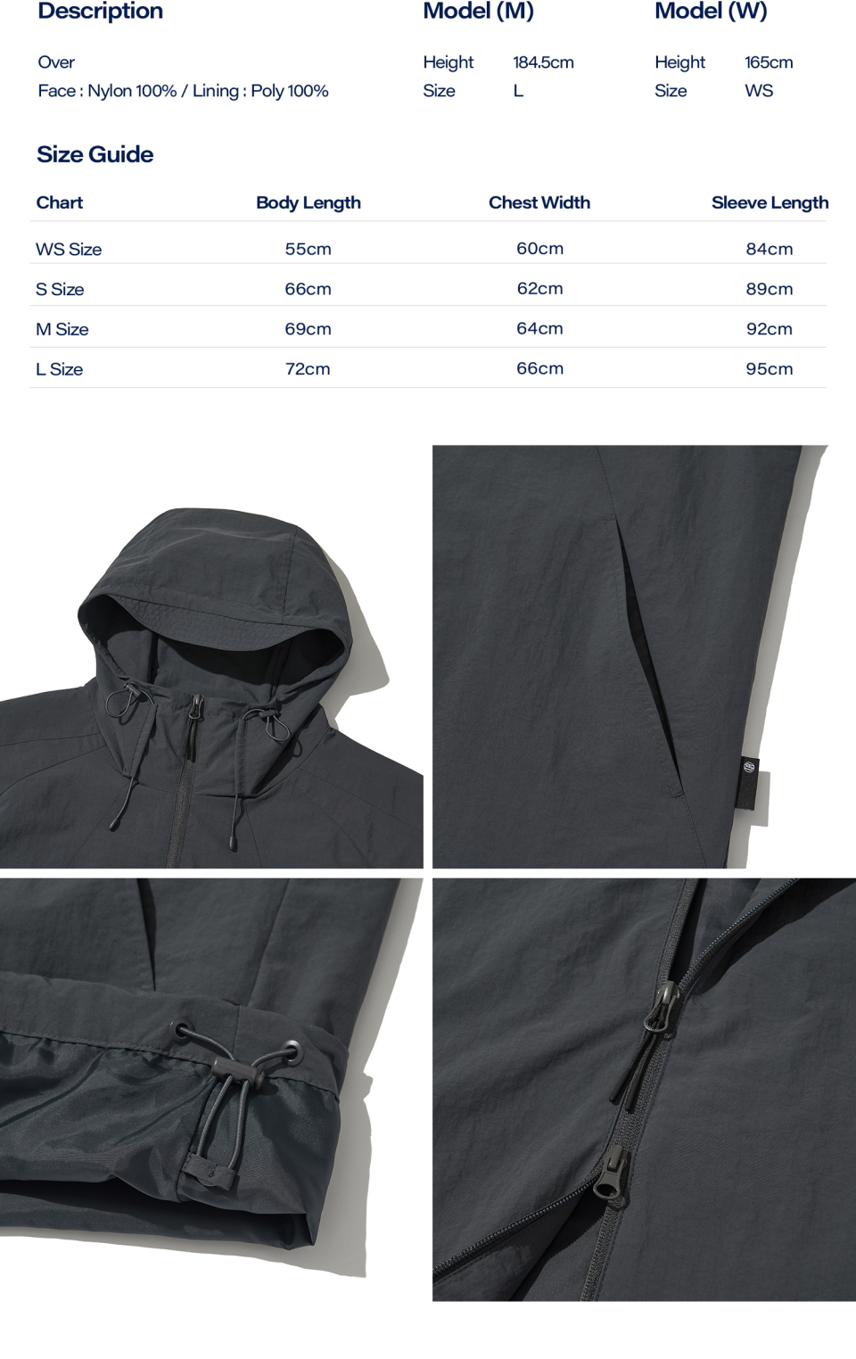 ジャケット Urbandtype. Curved Raglan Windbreaker Charcoal UBDFJP002CH MUSINSA | URBANDTYPE Curved Raglan Windbreaker_Charcoal