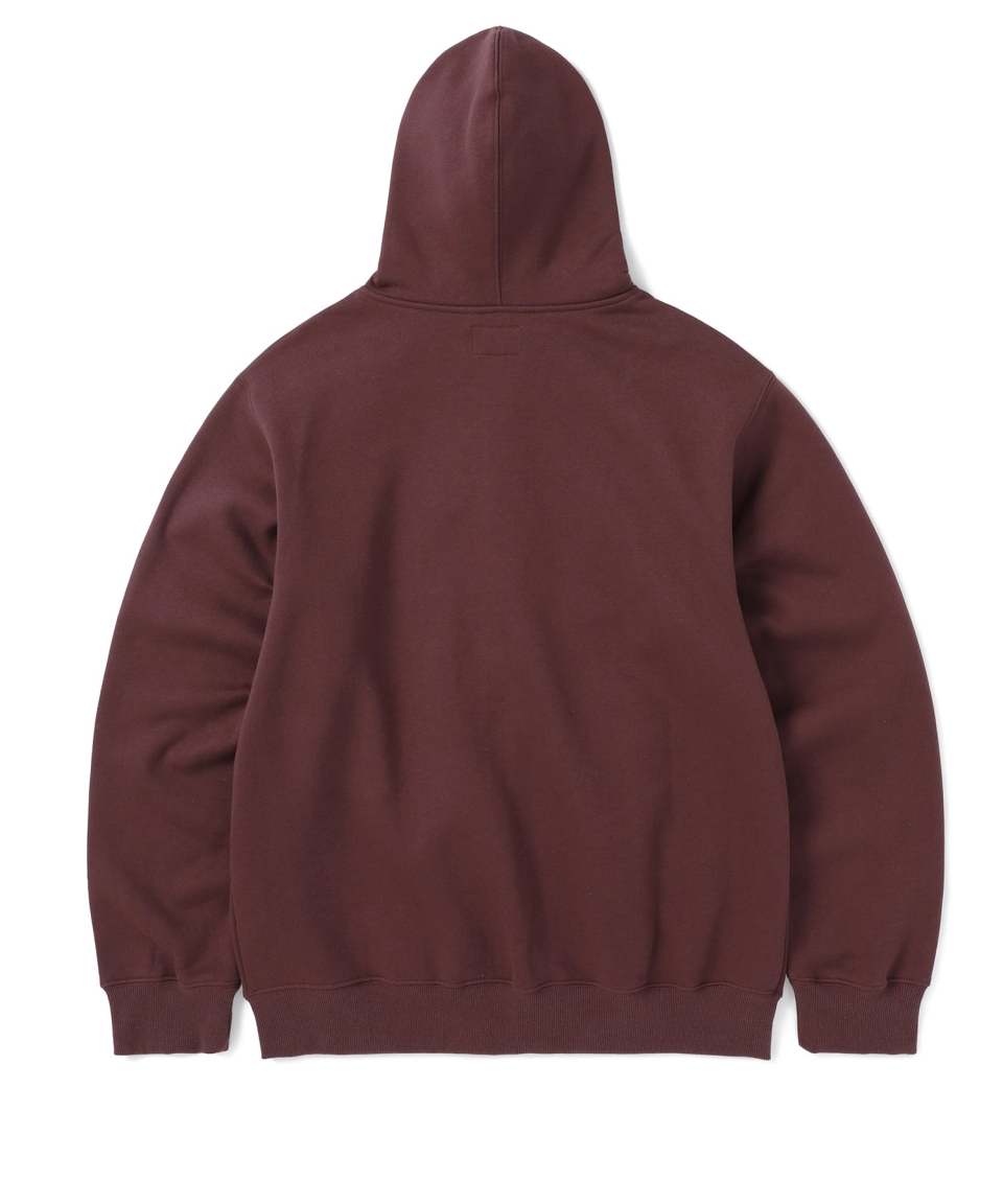 DSN-Logo Zip Up Hoodie Burgundy 상세 이미지 6