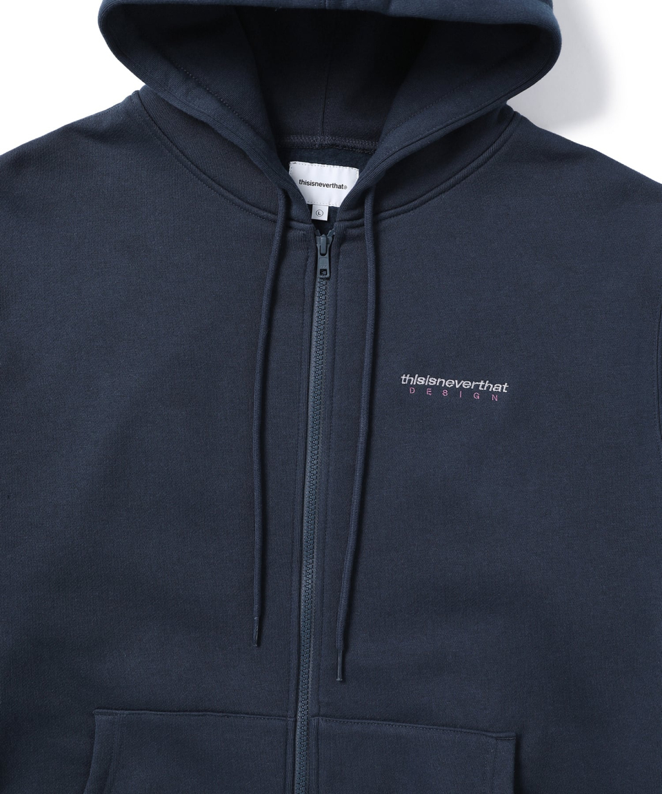 DSN-Logo Zip Up Hoodie Navy 상세 이미지 3