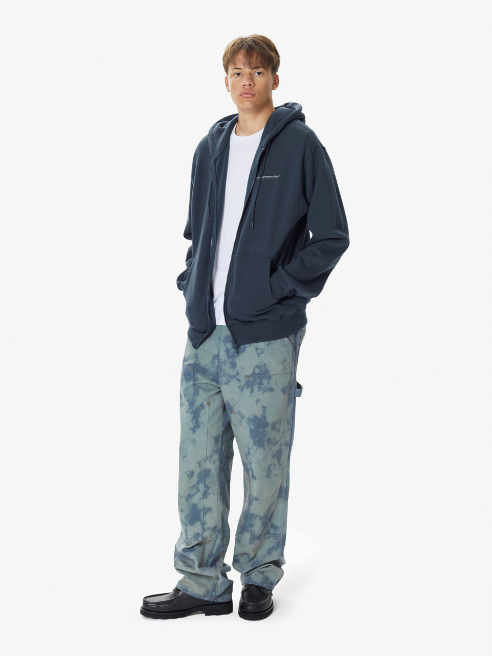 DSN-Logo Zip Up Hoodie Navy 상세 이미지 7
