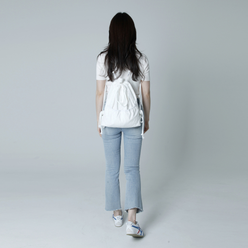 Flower Lace Whisper String Backpack_ [White]