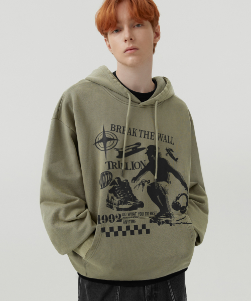 спортивныйтакихиз пигмент графический оверфит из (KHAKI)