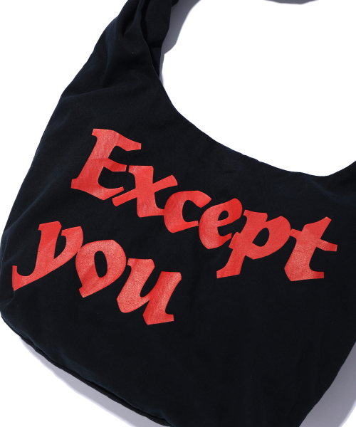LETTERING BIG BAG BLACK