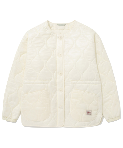 женский лиспортивный стёганый куртка Light Yellow