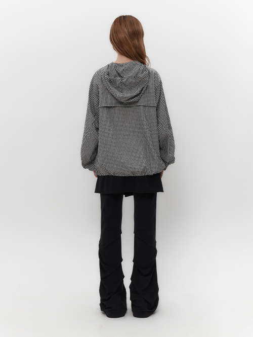 CHECK LIGHT ANORAK [BLACK]