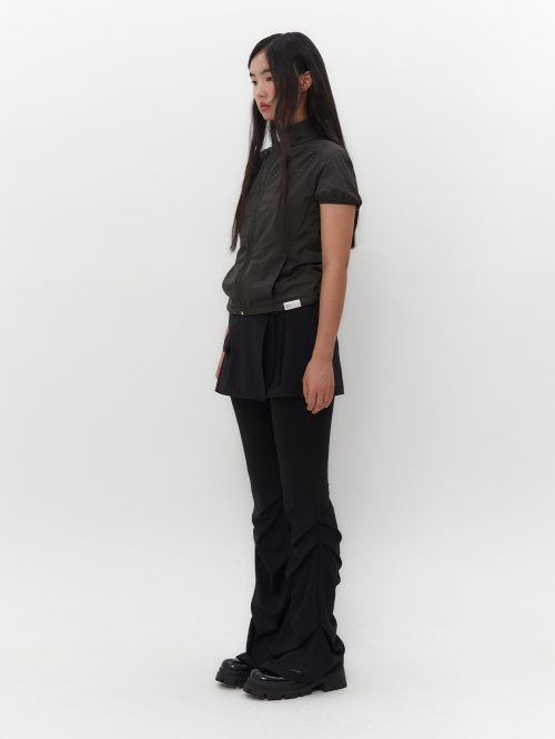 NYLON PUFFED ZIP-UP [KHAKI]