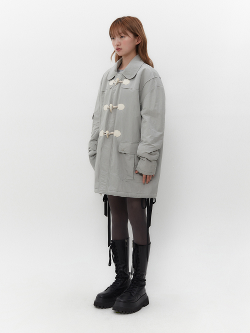 DUFFLE PADDED COAT [LIGHT GREY]
