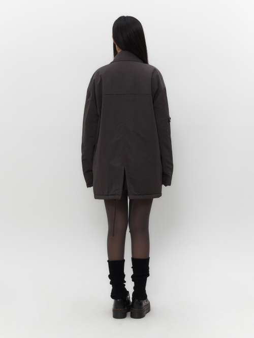 DUFFLE PADDED COAT [CHARCOAL]