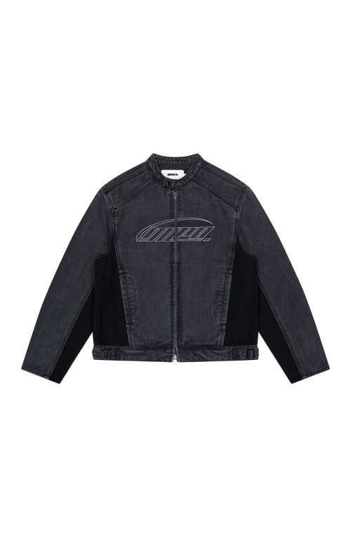 RACING DENIM JACKET [DARK GREY]