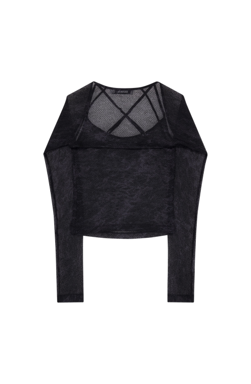 LACE TWIN SET [BLACK]