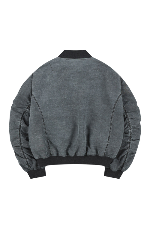 WASHED BOMBER [GREY]