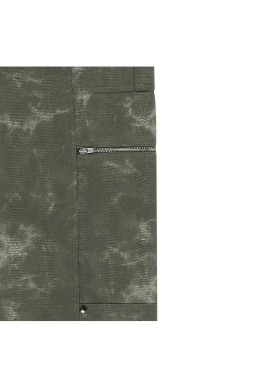 DYEING PRINTED WIDE PANTS [KHAKI]