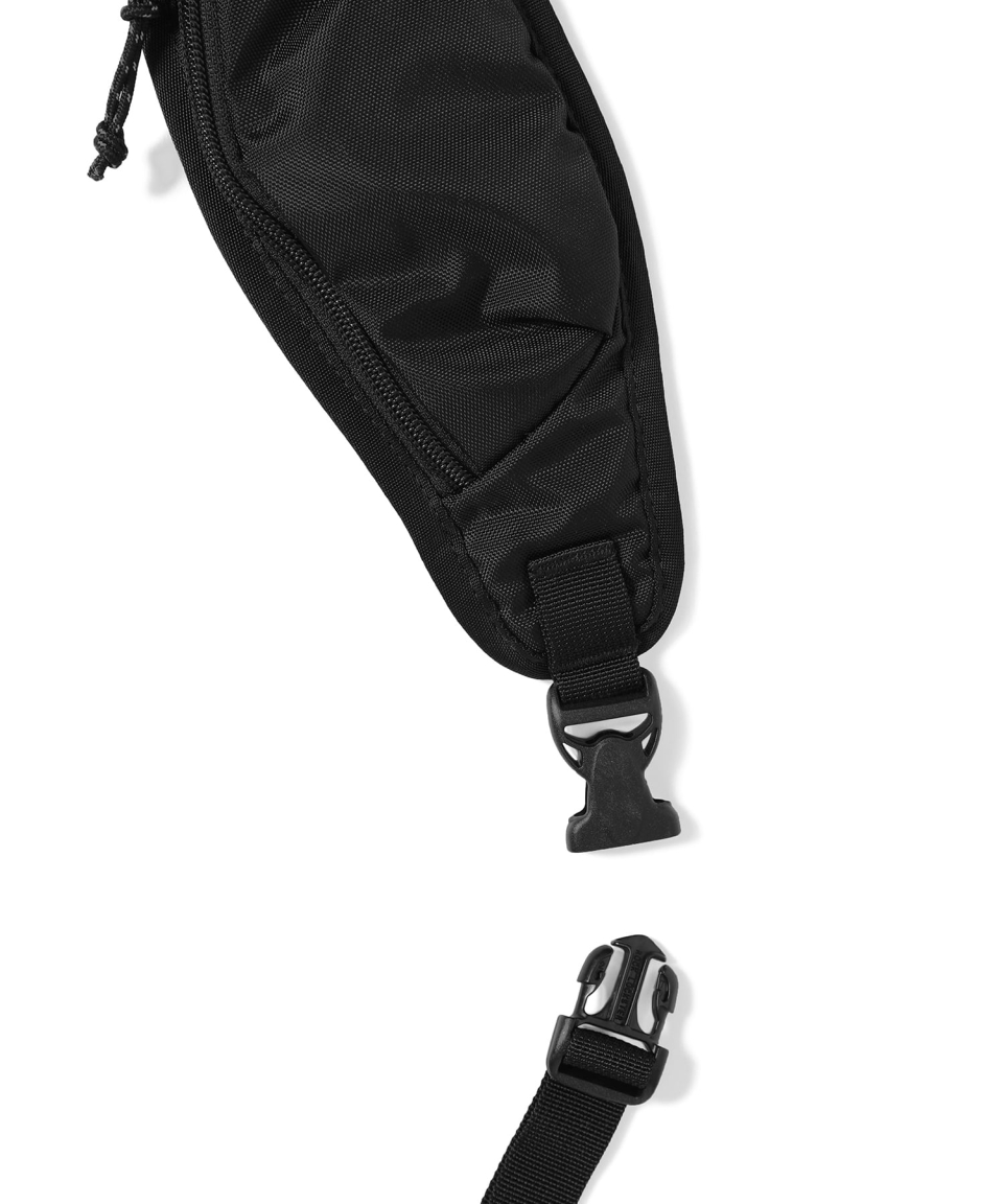 MUSINSA公式 | thisisneverthat® Washed Nylon Sling Bag Black
