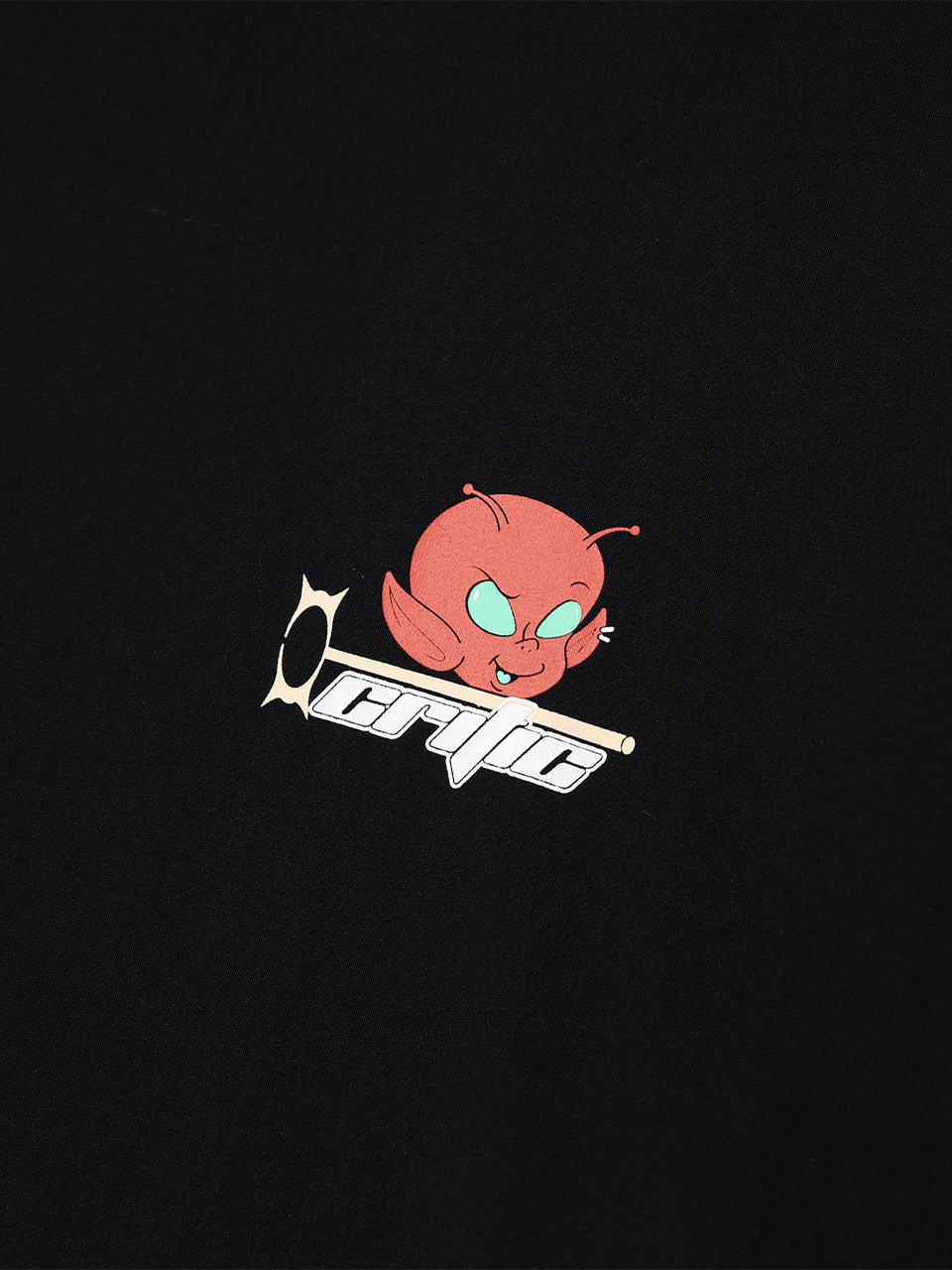 MUSINSA | CRITIC CRITIC DEVILMAN LONG SLEEVE T-SHIRT BLACK