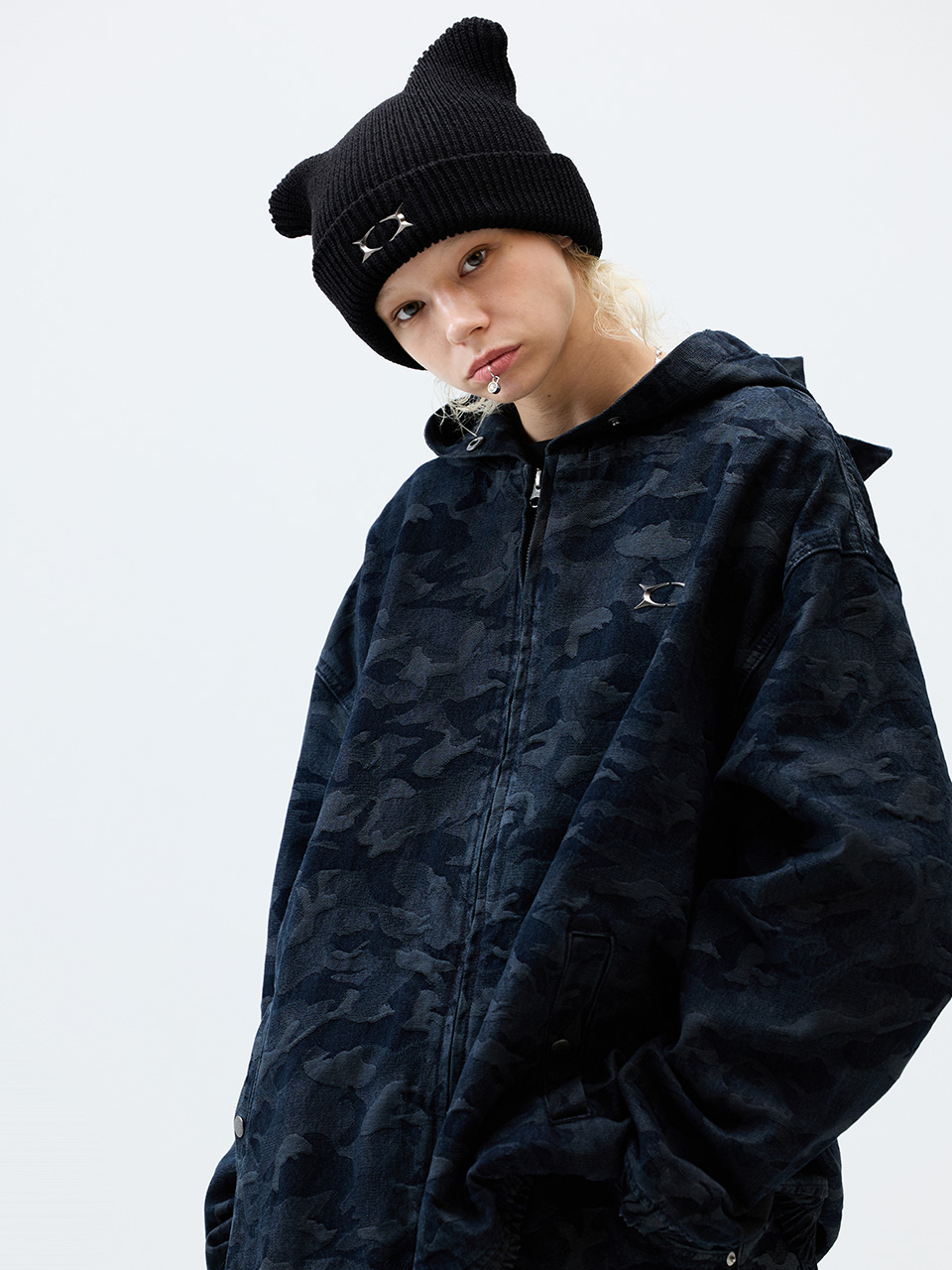 【CRITIC】DEVIL EARS CAMO WASHING SET UP DENIM HOODY ZIP UP MUSINSA | CRITIC DEVIL EARS CAMO WASHING SET UP DENIM HOODY