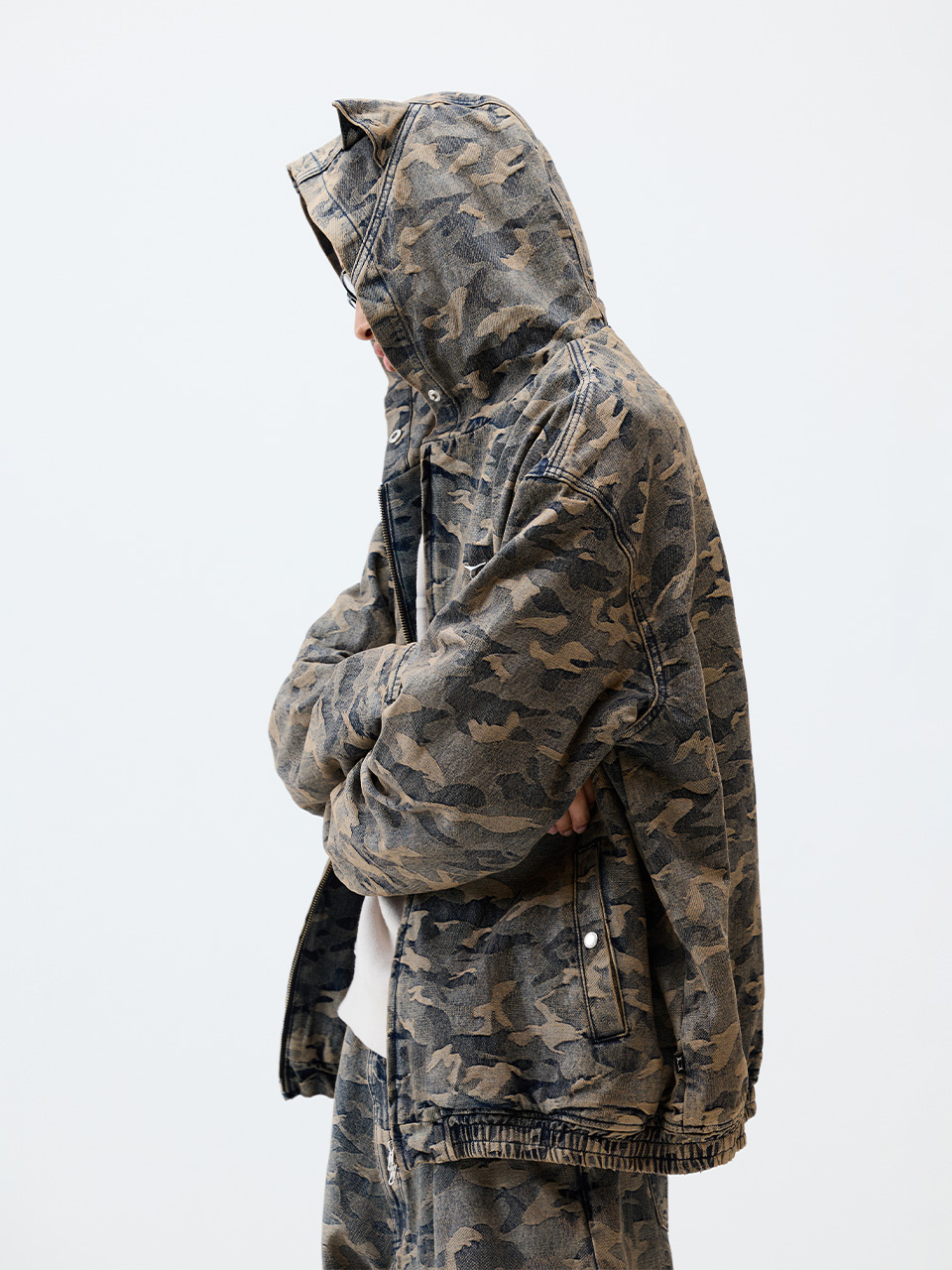 CRITICのDEVIL EARS CAMO WASHING SET UP DENIM HOODY ZIP UP MUSINSA | CRITIC DEVIL EARS CAMO WASHING SET UP DENIM HOODY