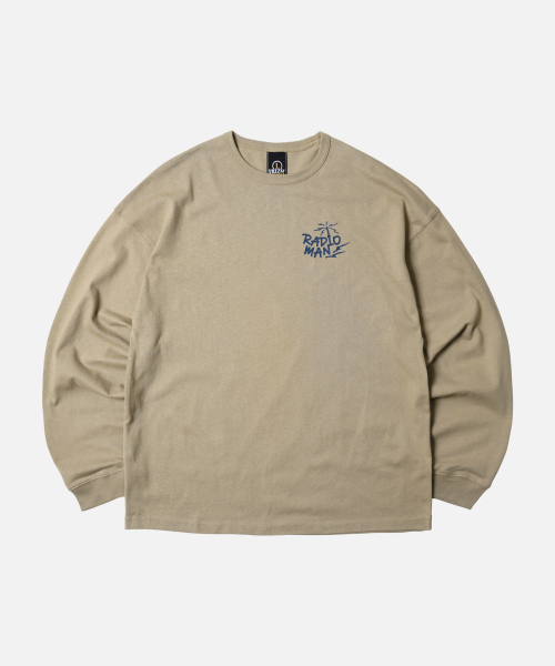 RADIO MAN LONG SLEEVE TEE _ SAND