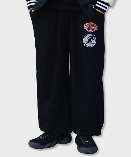 work out keep running sweat pants (black)