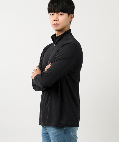 Quick Dry Zip Pullovers Long Sleeve T-Shirt AR-205 (2color)