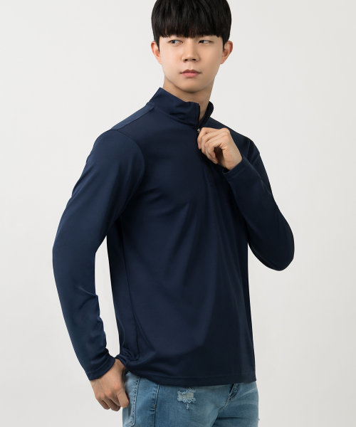 Quick Dry Zip Pullovers Long Sleeve T-Shirt AR-205 (2color)