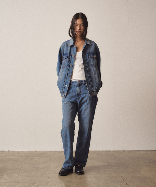 W Blue Washed Denim Jacket