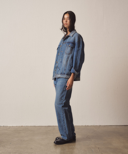 W Blue Washed Denim Jacket