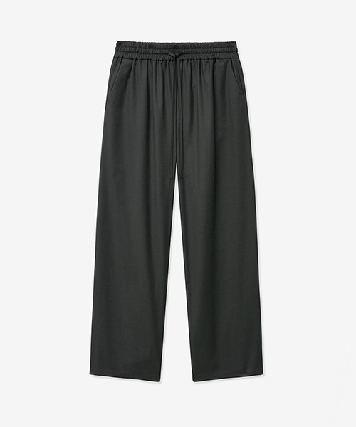 [ALL-SEASON] BANDING LOOSE WIDE SLACKS_CHARCOAL
