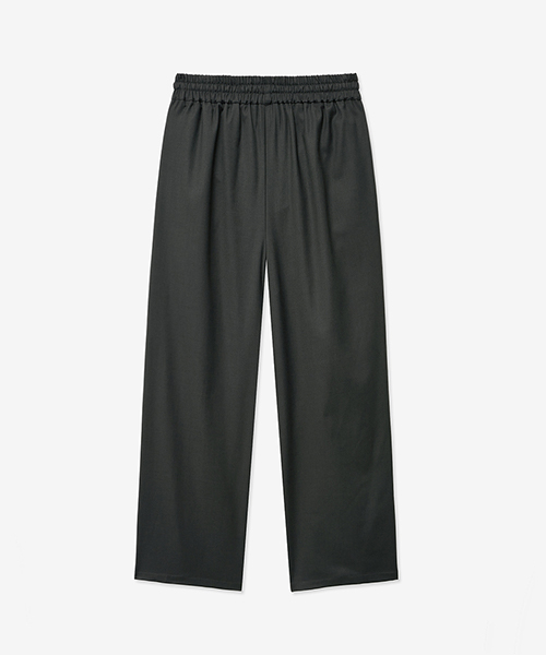 [ALL-SEASON] BANDING LOOSE WIDE SLACKS_CHARCOAL
