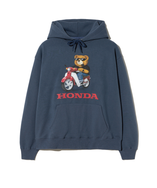 Honda Bear Hoodie Vintage Navy