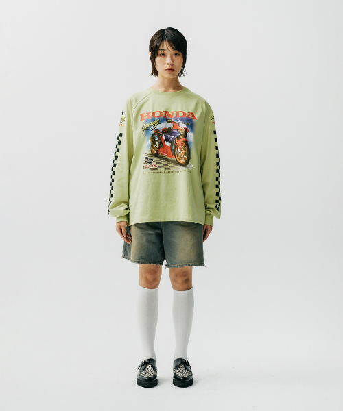 Racing Fire Blade Long Sleeve Lemon Yellow