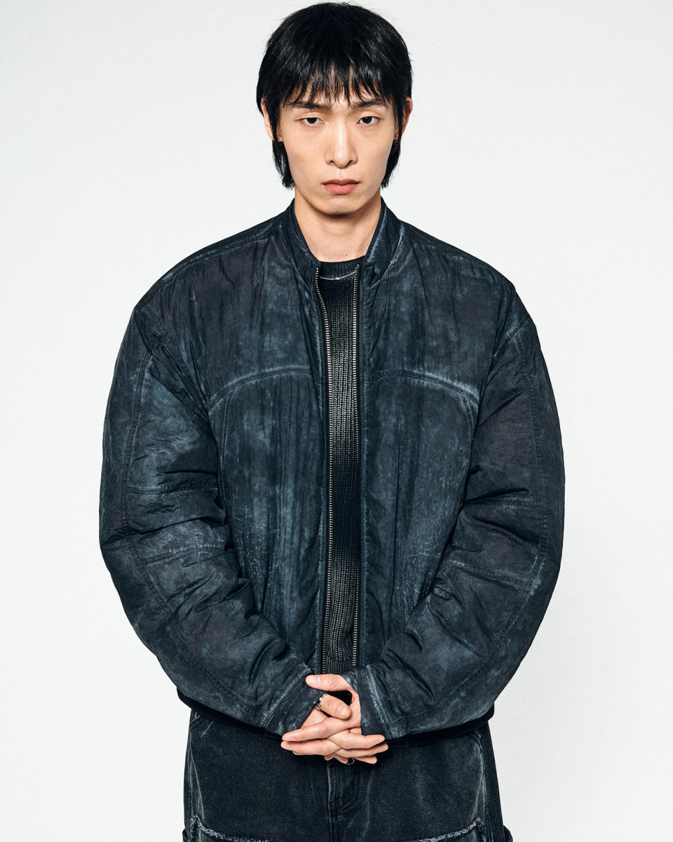 ジャケット・アウター NOMANUAL THINSULATE BOMBER JACKET - GRAY 3M THINSULATE BOMBER JACKET - GRAY - nomanual