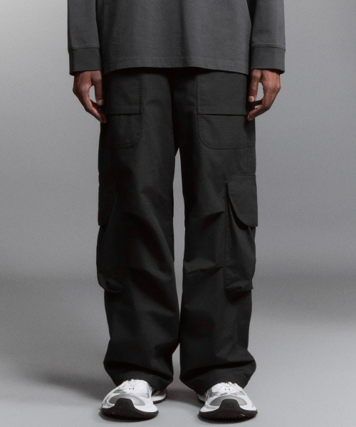 Ripstop Volume Cargo Pants (BLACK)