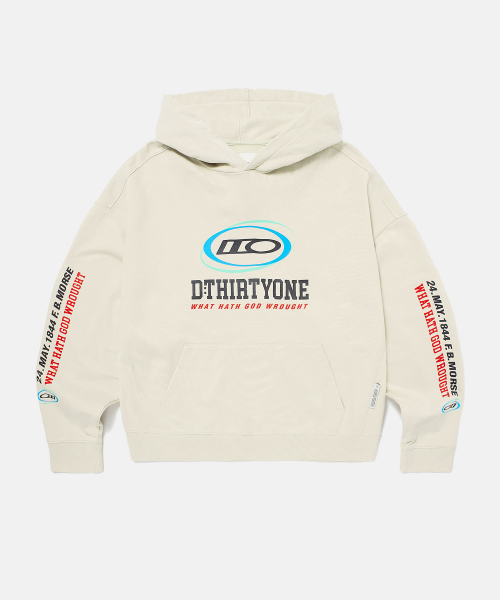 Multi Circle Pigment Hoodie (SAND BEIGE)