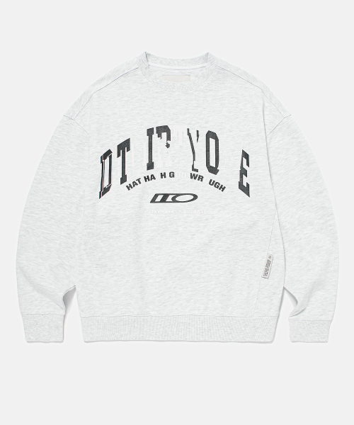 Broken Arch Logo Sweatshirt (MELANGE GREY)