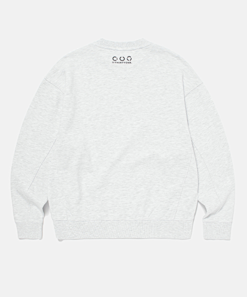 Broken Arch Logo Sweatshirt (MELANGE GREY)