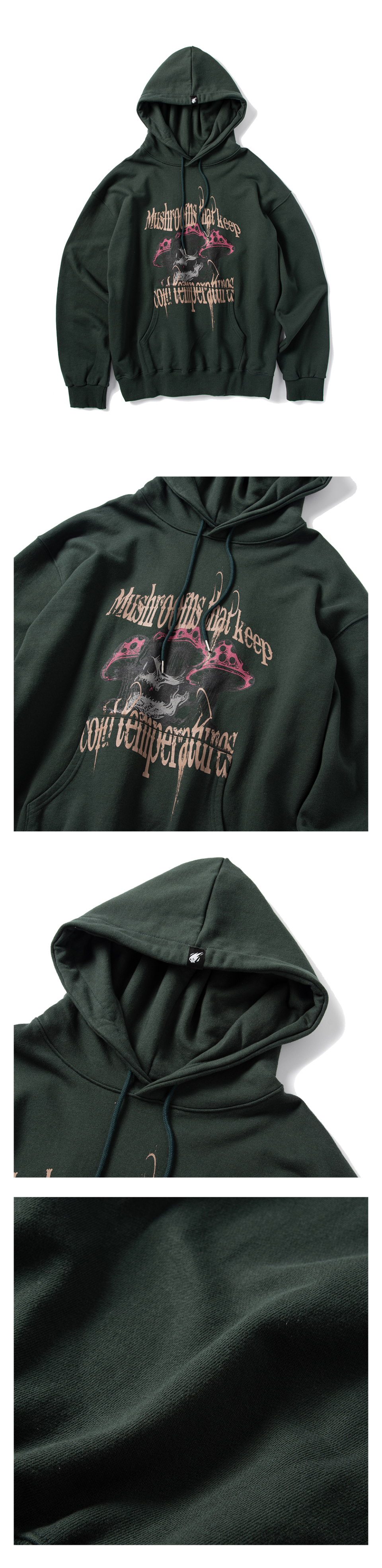 ★SUPERSUB★ Ice Mushroom Hoodie Green AERHEAZRH MUSINSA | SUPERSUB Ice Mushroom Hoodie - Green