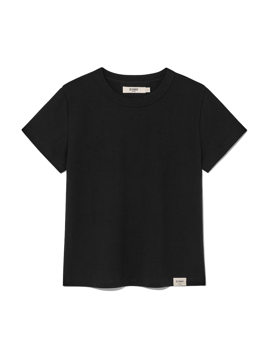 ★GLOWNY★ G CREW NECK TEE BLACK MUSINSA | GLOWNY G CREW NECK TEE (BLACK)