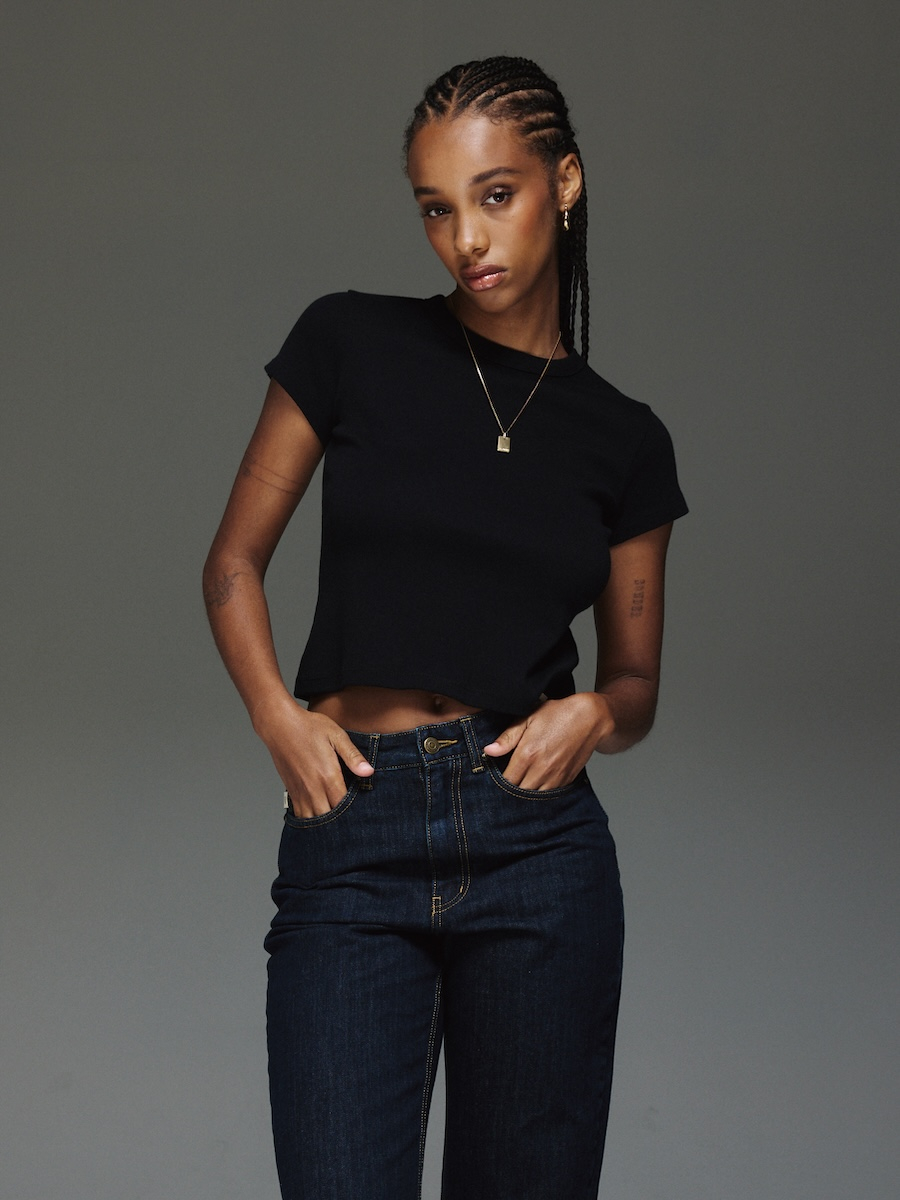 ★GLOWNY★ G CREW NECK TEE BLACK MUSINSA | GLOWNY G CREW NECK TEE (BLACK)