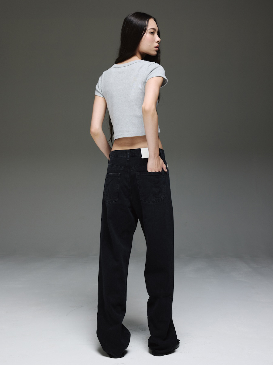 パンツ GLOWNY THE JANE JEANS BLACK MUSINSA公式 | GLOWNY THE JANE JEANS (BLACK)