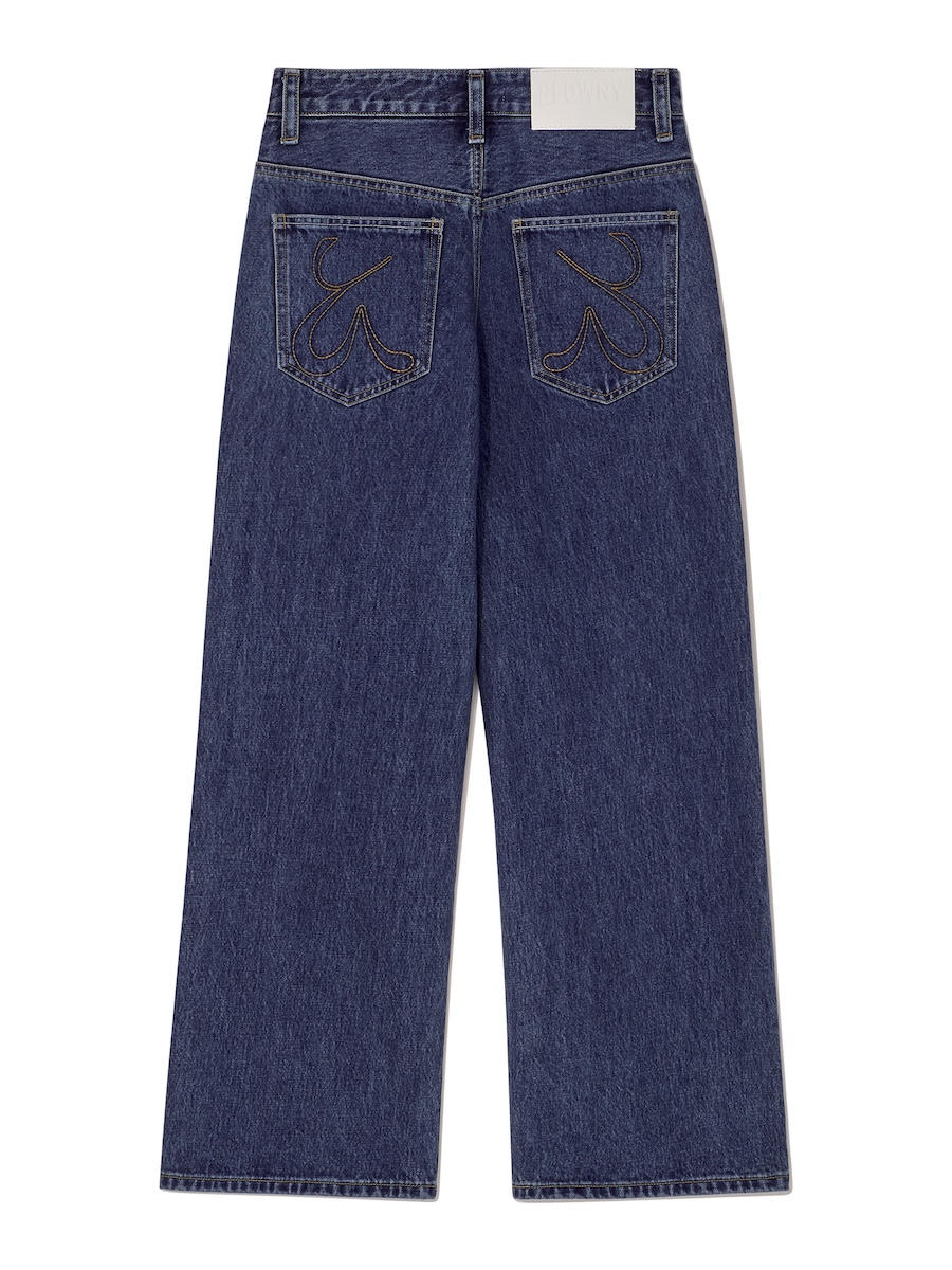 MUSINSA | GLOWNY THE HANNAH JEANS (MID BLUE)