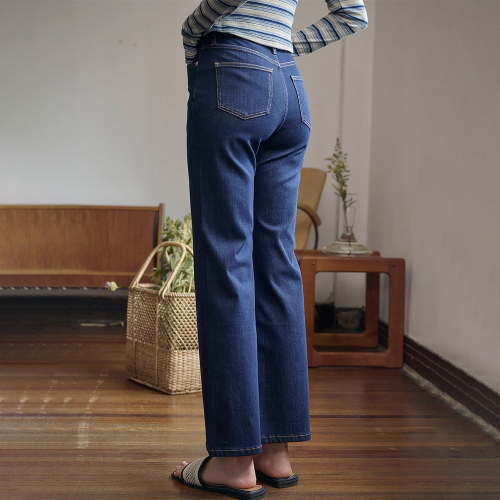 SR_Bootcut slim denim jeans