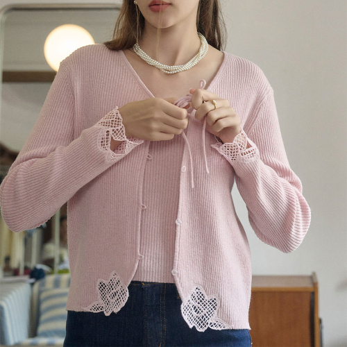 SR_Embroidered wool cardigan (розовый)