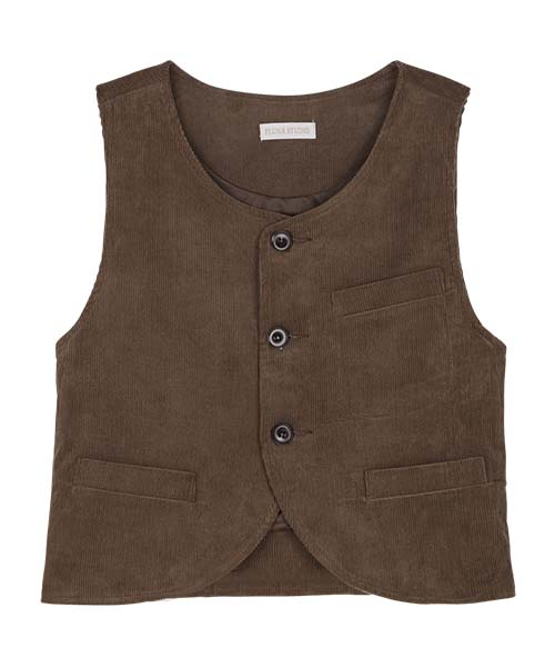 Классический рифлёный жилет Brown